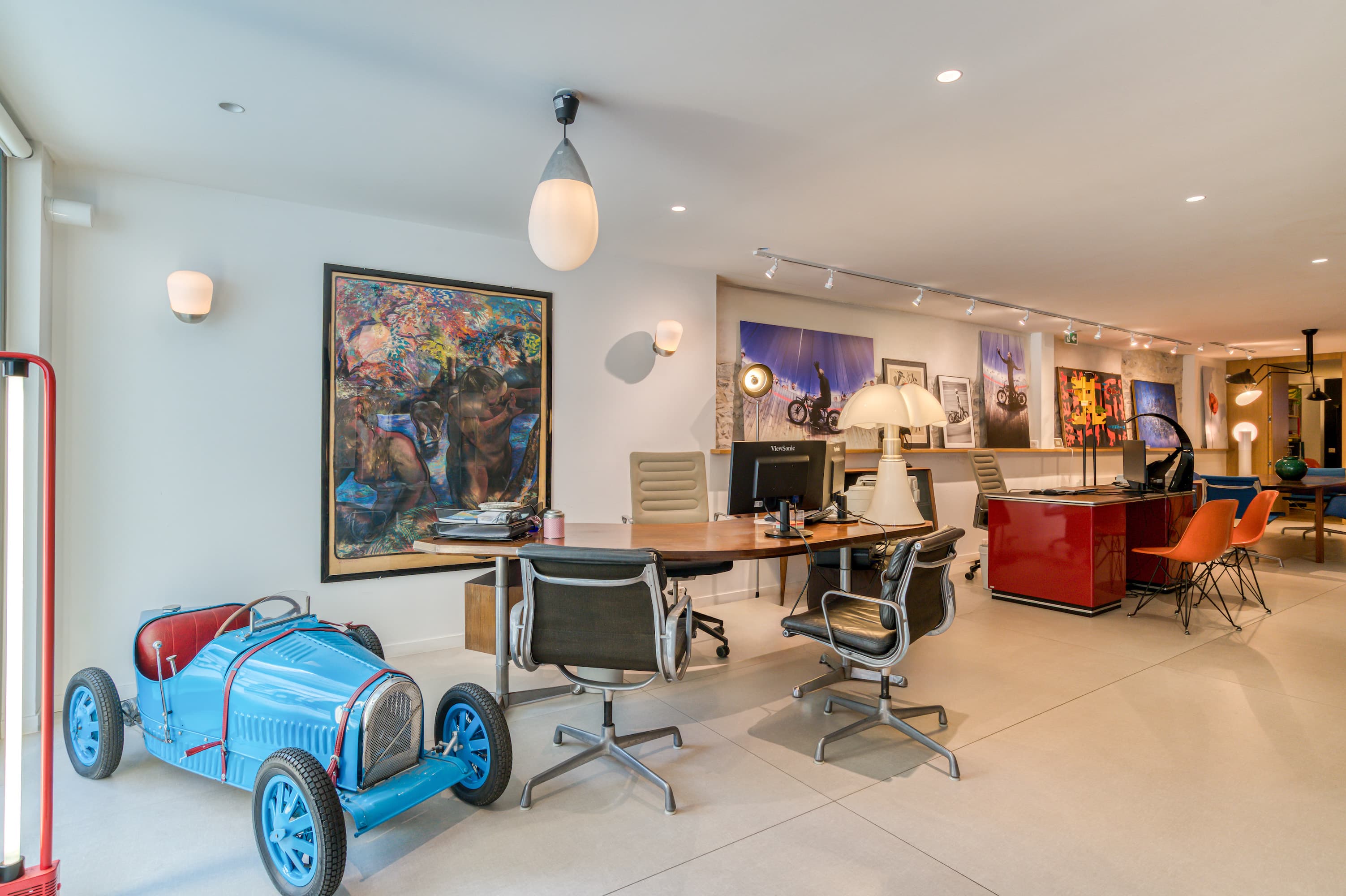 Le bureau de François Langleron, agence Carré Rouge